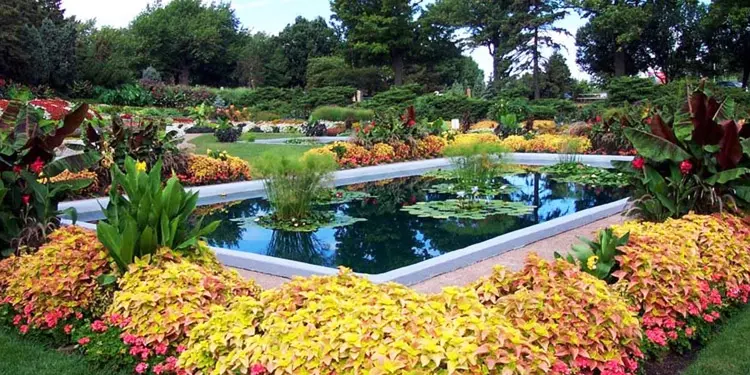 entretenimiento en Nebraska Jardines Sunken Gardens