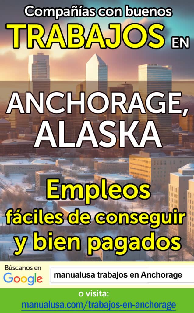 trabajos Anchorage Alaska infographic