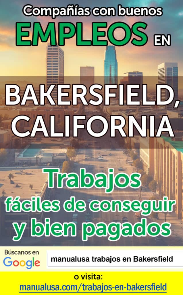 trabajos Bakersfield California infographic
