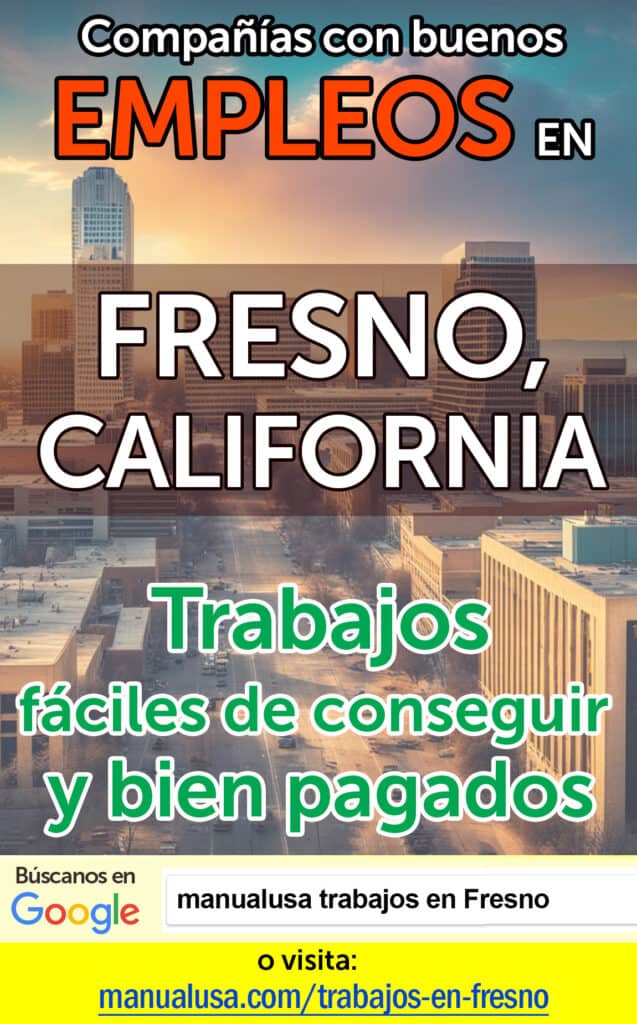 trabajos Fresno California infographic
