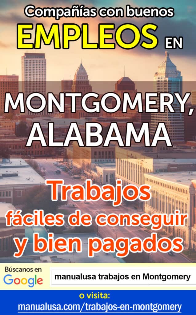 trabajos Montgomery Alabama infographic