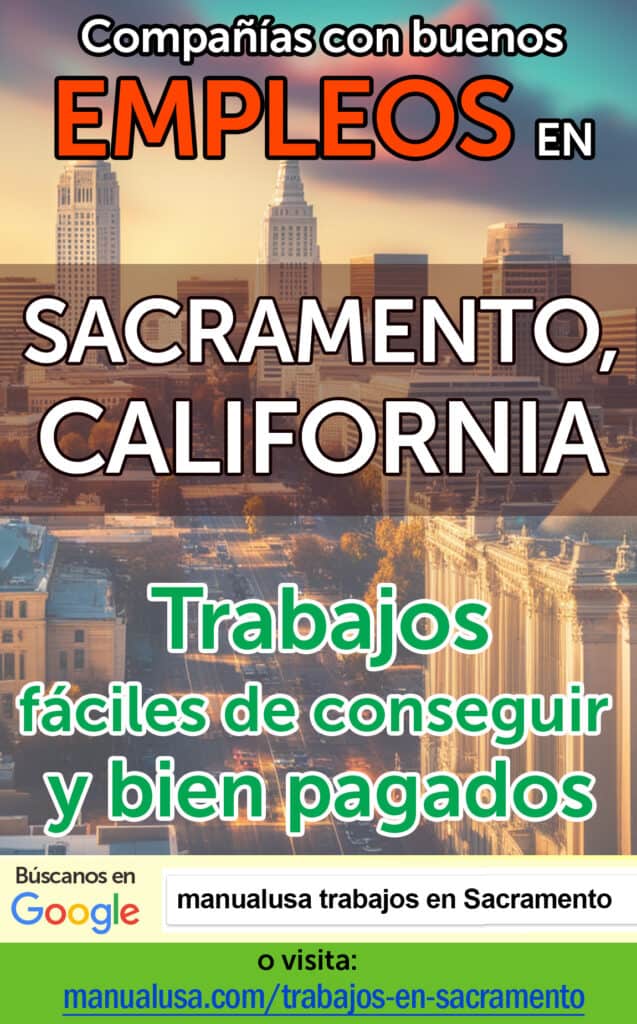 trabajos Sacramento California infographic