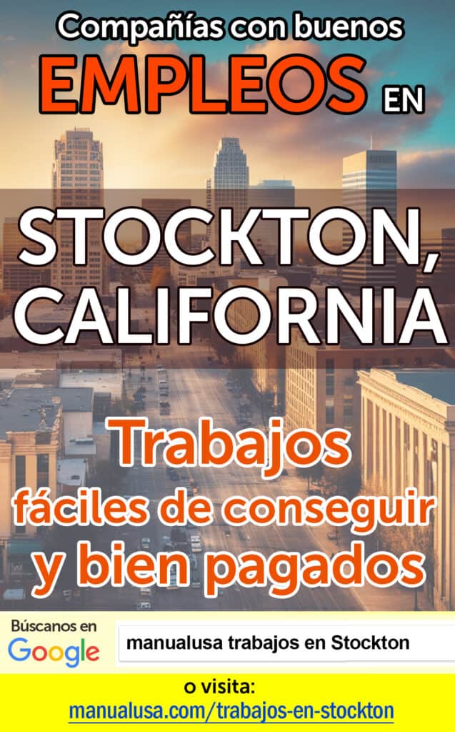trabajos Stockton California infographic