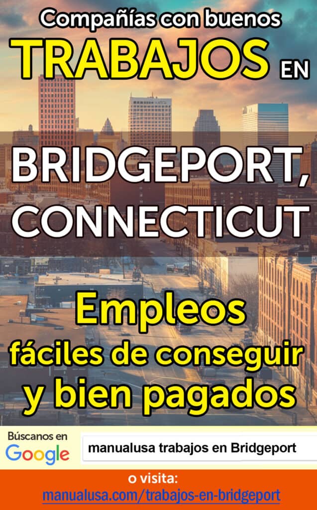 trabajos Bridgeport Connecticut infographic
