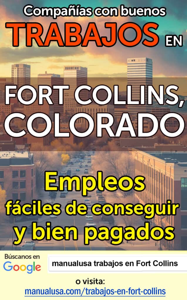 trabajos Fort Collins, Colorado infographic