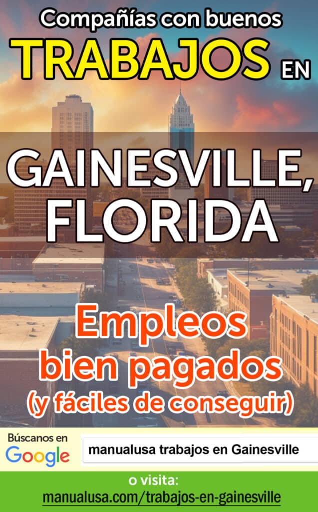 trabajos Gainesville Florida infographic