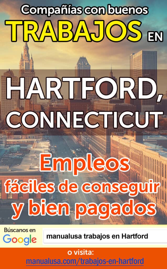 trabajos Hartford Connecticut infographic