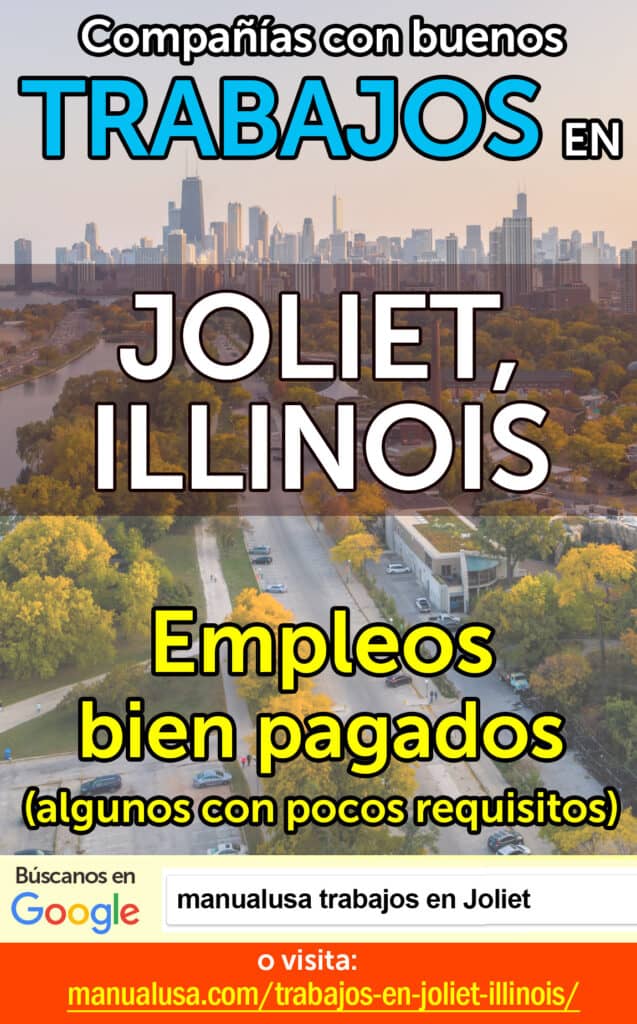 trabajos Joliet Illinois infographic