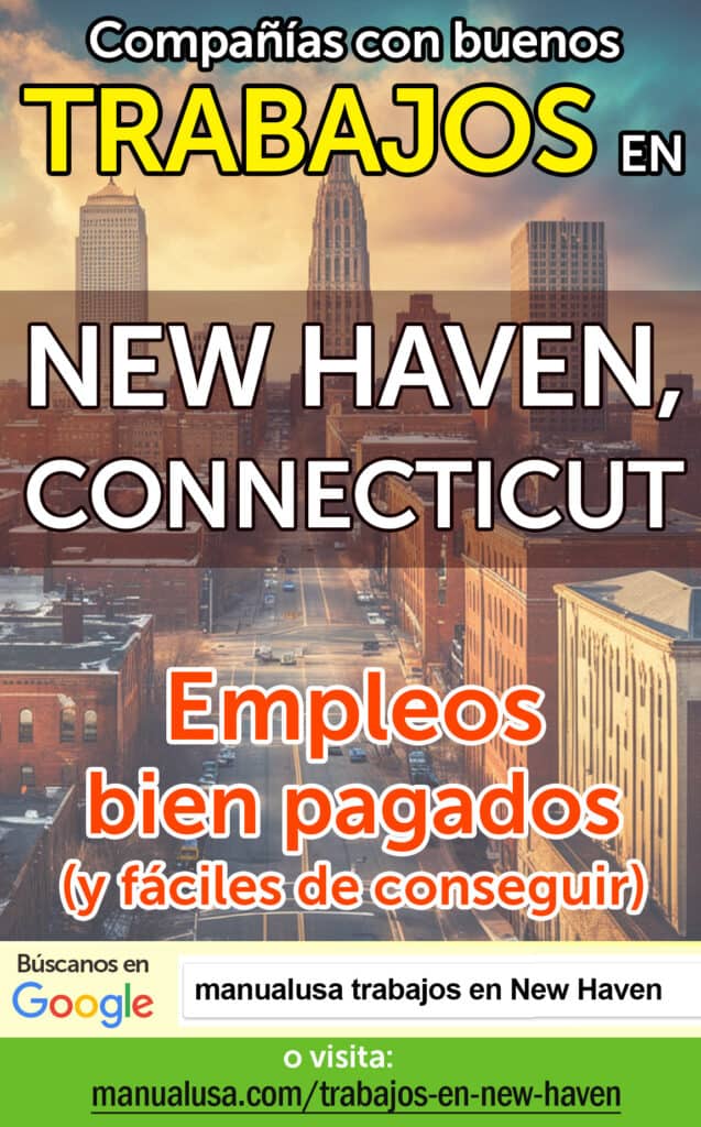 trabajos New Haven Connecticut infographic