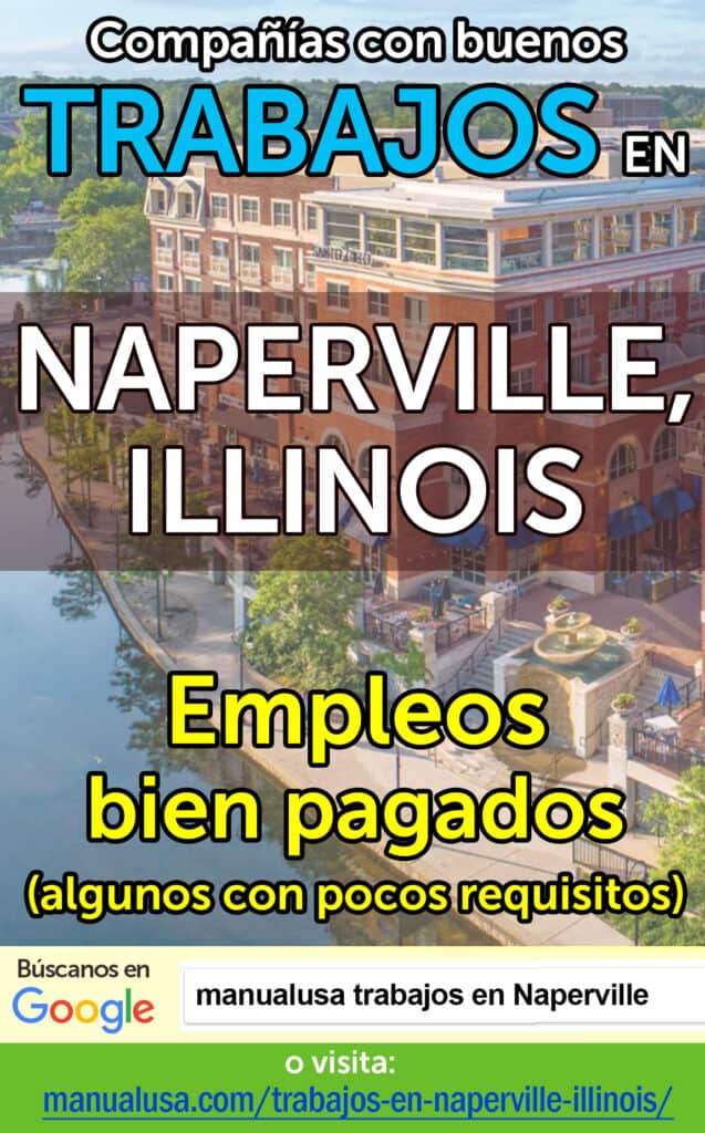trabajos Naperville Illinois infographic
