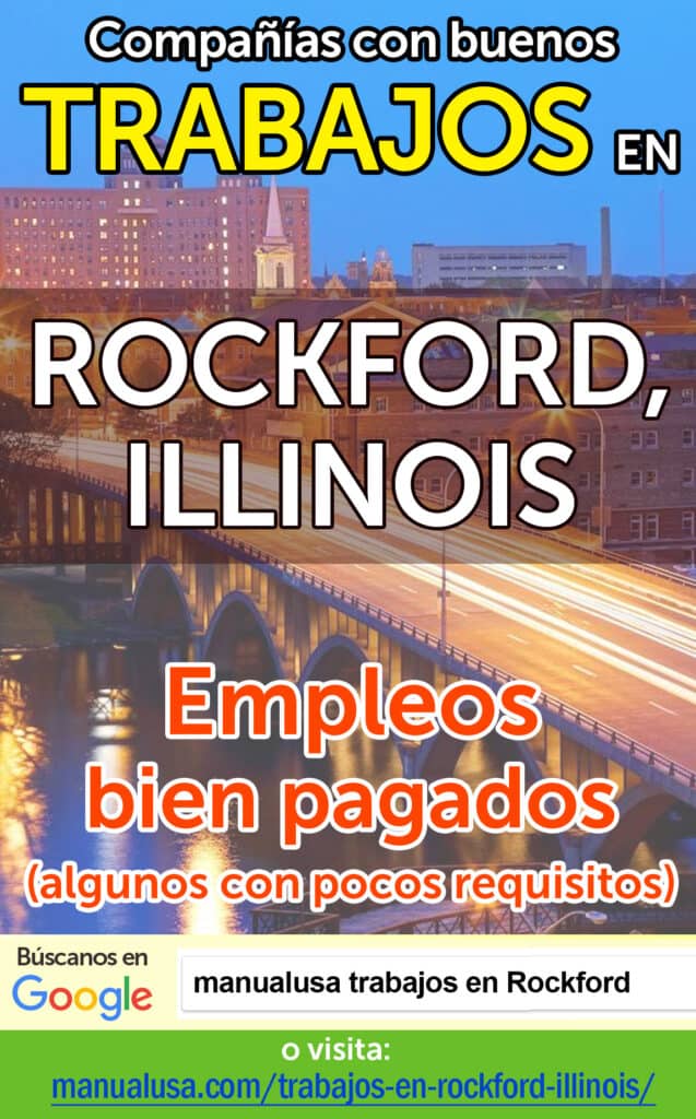 trabajos Rockford Illinois infographic