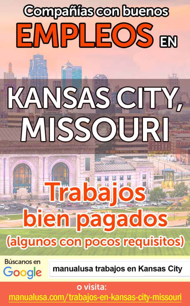 trabajos Kansas City Missouri infographic